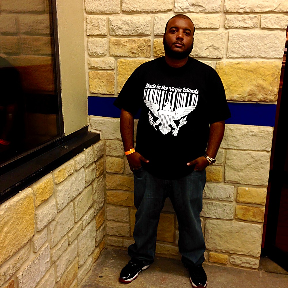 Made in the Virgin Islands barcode eagle tee