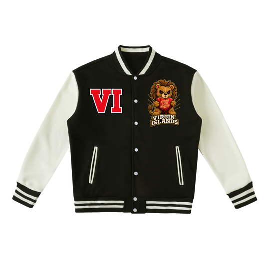 LION HEART Two-Tone Fleeced Varsity Jacket