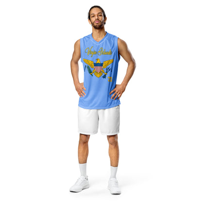 Carolina Blue Virgin Islands Unisex Basketball Jersey